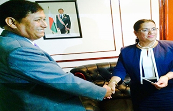 Indian Government's Cash Relief to the tune of Ariary 585,964,840/- (Approx USD 200 000/-) to the Government of Madagascar for victims of cyclone 'Chedja'.